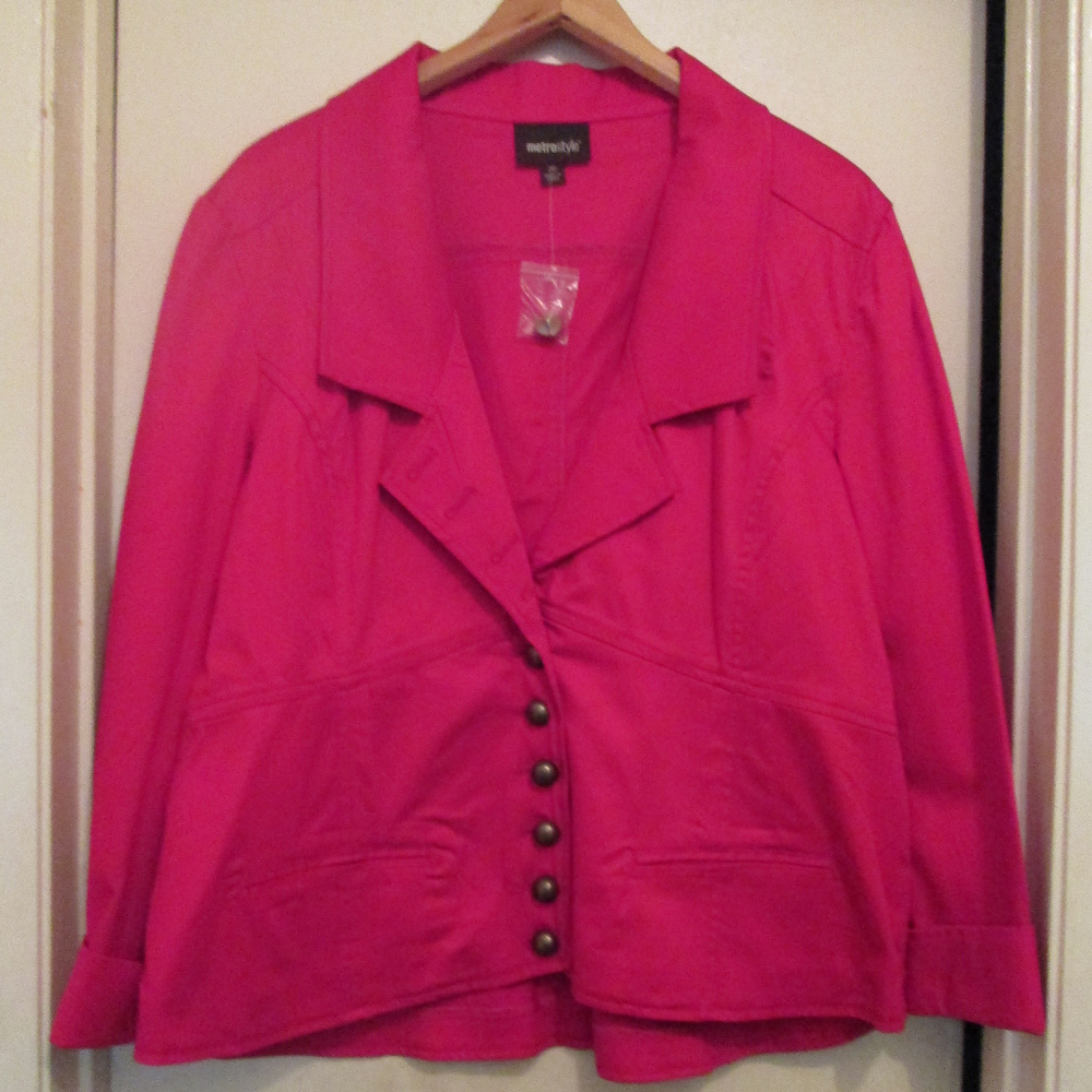 Wm’s Sz. 20 Red Blazer by Metrostyle
